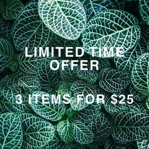 🔥SALE!!! 3 ITEMS for $25